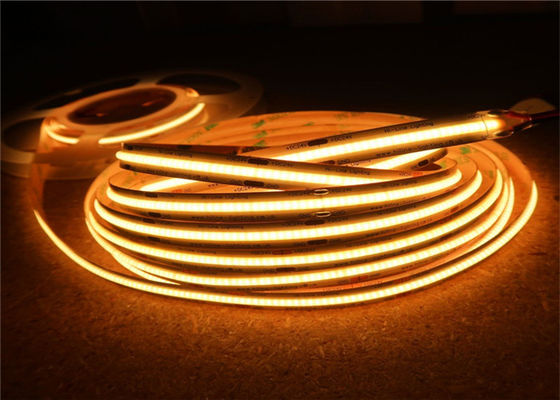 Indoor Consistent 12W/M CRI80 IP33 8mm COB 3000k Led Strip Light